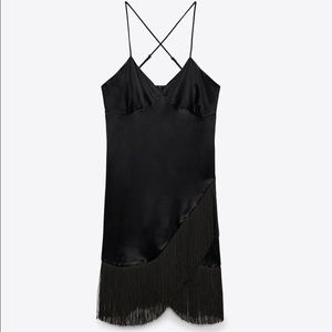 Zara Fringe Slip Dress